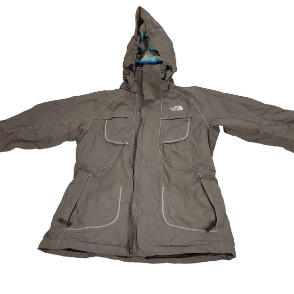 The North Face Jacket Womens Size M Brown Full Zip Snow Skiing Winter Cold Coat - Picture 2 of 16